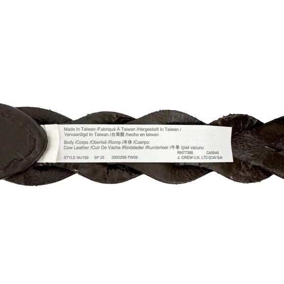 MADEWELL Braided Belt in Dark Carob M-L - Picture 12 of 14